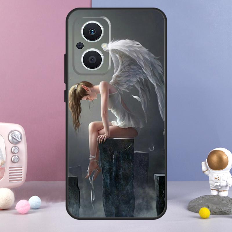 Fantasy Angel Girl Wings Funda For OPPO Reno 11 F 12F 13F 14F 10 12 13 14 Pro 7 8 Lite OPPO Find X9 X6 X5 X8 Pro Case