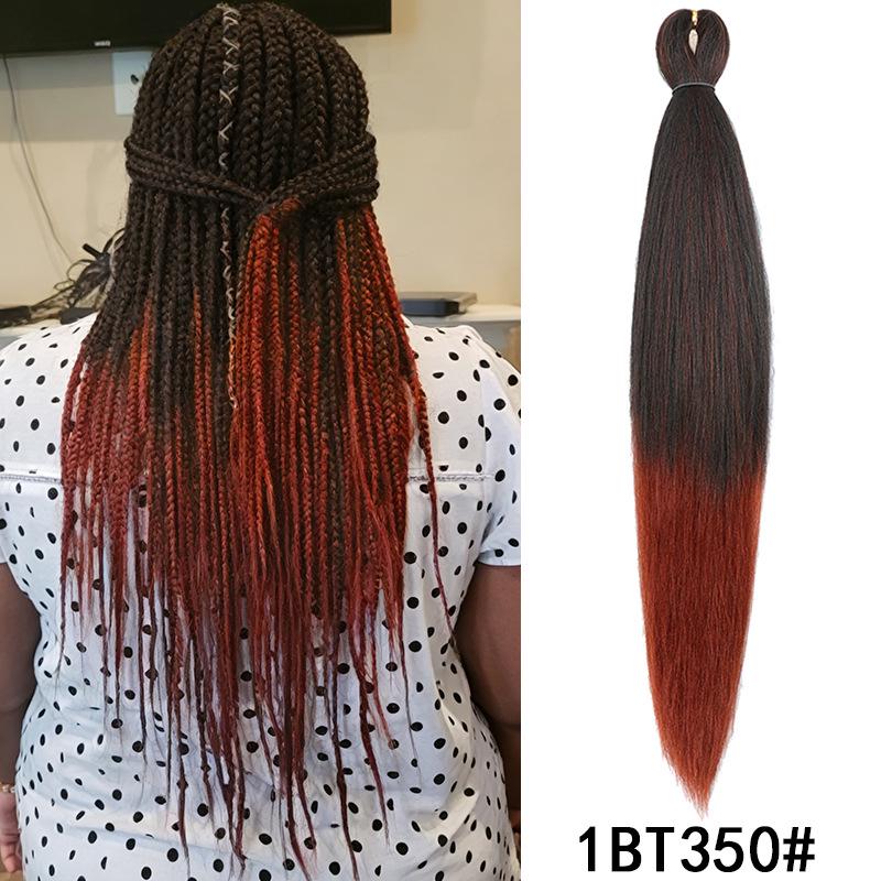 Fluffy EZ Large Three-Color Silk Braid Wig - Low-Temperature, Flame Retardant Styling