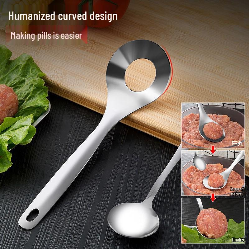 Multi-functional Stainless Steel Meatball & Fish Ball Maker Spoon