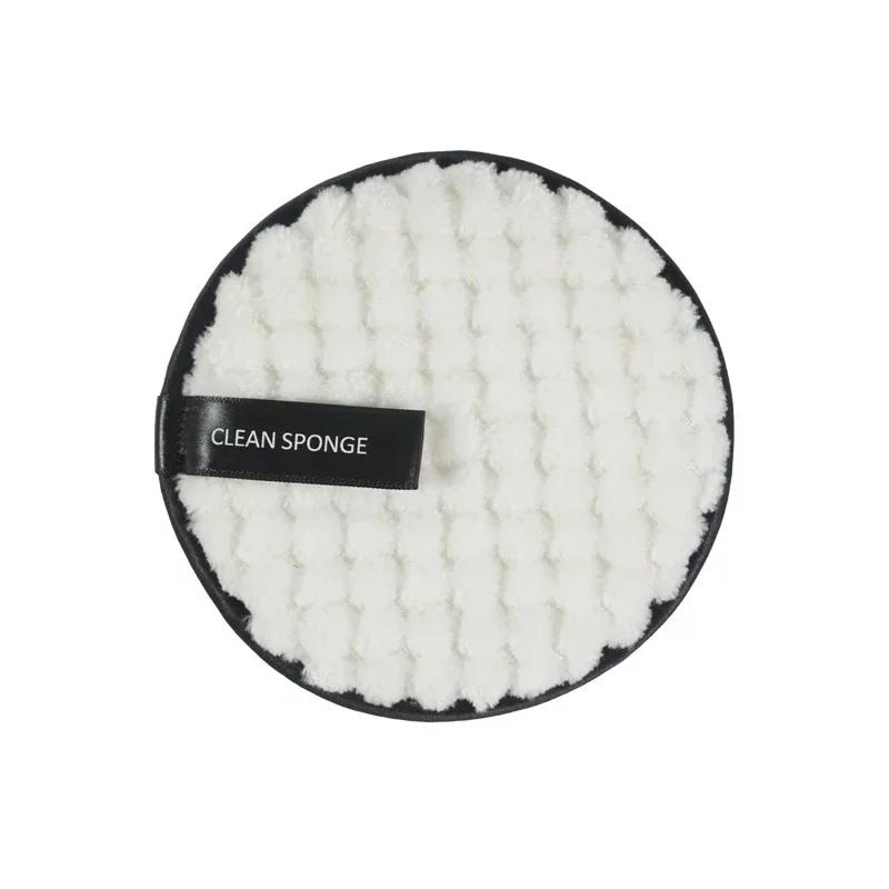 1Pcs Fiber Makeup Remover Pad Reusable Face Clean Sponge Cloth Towel Cosmetic Puff Make Up Accessories