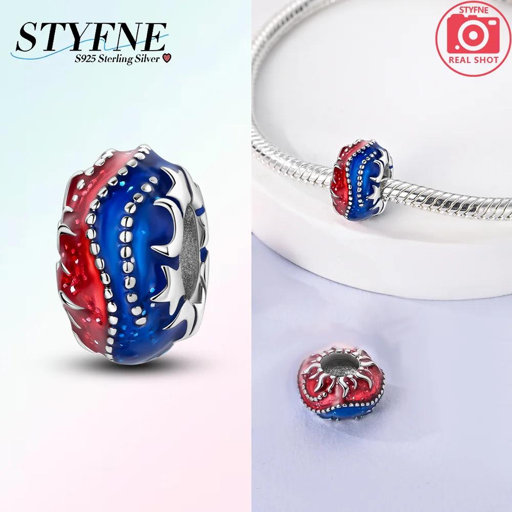 Charms Copper Colorful Zircon Stars Pink Bow Spacer Charms Beads Fit Original Bracelet Diy Women Jewelry Gifts