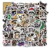 50PCS Cartoon Raccoon Stickers Cute Animal Account Phone Case Laptop Luggage Water Bottle Waterproof Stickers