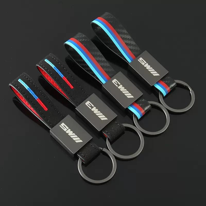 FWAV6 Car Emblem Keyring Keychain M Sport Styling Pendant Key Holder For Bmw M Emblem G30 G32 3 4 5 7 M3 M4 M5 X1 X3 X5 X6 X4 E61 E60