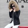 Women Winter Warm Coat Fake Fur Collar Parka Down Solid Color Full Sleeve Long Thickening Warm Coat