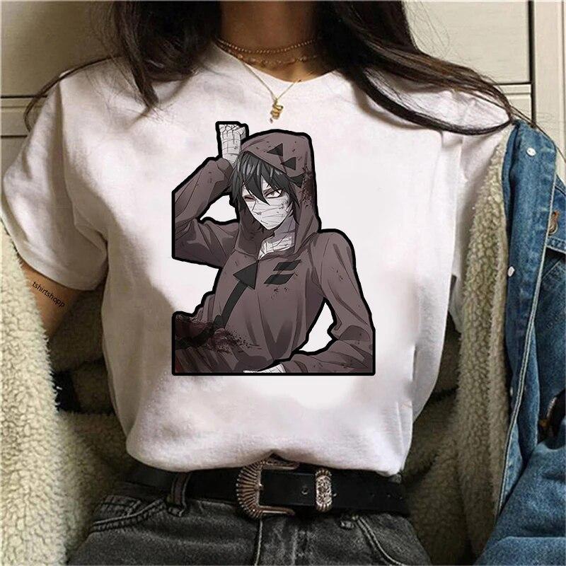 Nová japonská anime trička pro ženy Angel of Death Grafická trička Isaac Zack Foster Trička Raychel Dámské tričko Kawaii Unisex