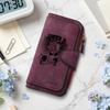 Vintage Angel Pattern Long Wallet Multi Card Slot Forever Purse Portable Fashion Daily Use Casual Wallet