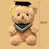 23cm Plush Bear Doll Doctor's Clothing Graduation Doll Soft Plush Dr. Bear  Students