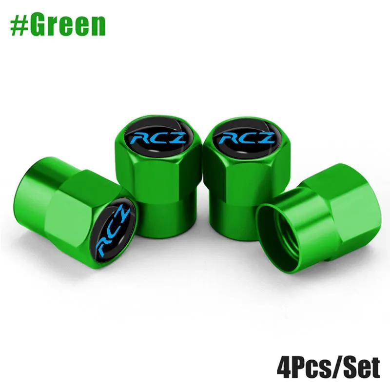 4Pcs/Set Car Wheel Tire Valve Caps Metal Stem Cover For w333 RCZ 307 207 208 2008 Auto Accessories 333w