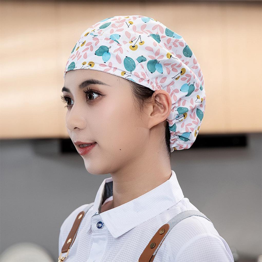Comfortable Cap With Pure Cotton Sweatband For Cooks Hat Fwomen Kitchen Cap With Brim ForChef Hat