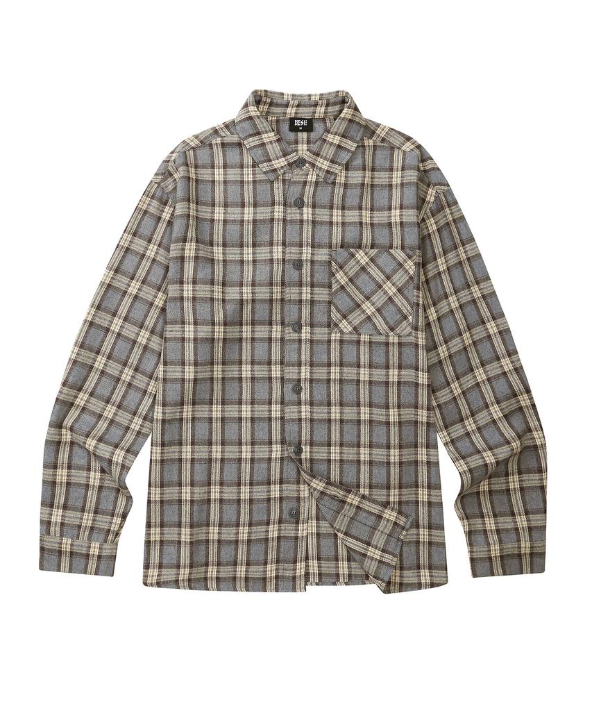 DESIRED Brushed Overfit Check Shirt-Ffsk5411D0D