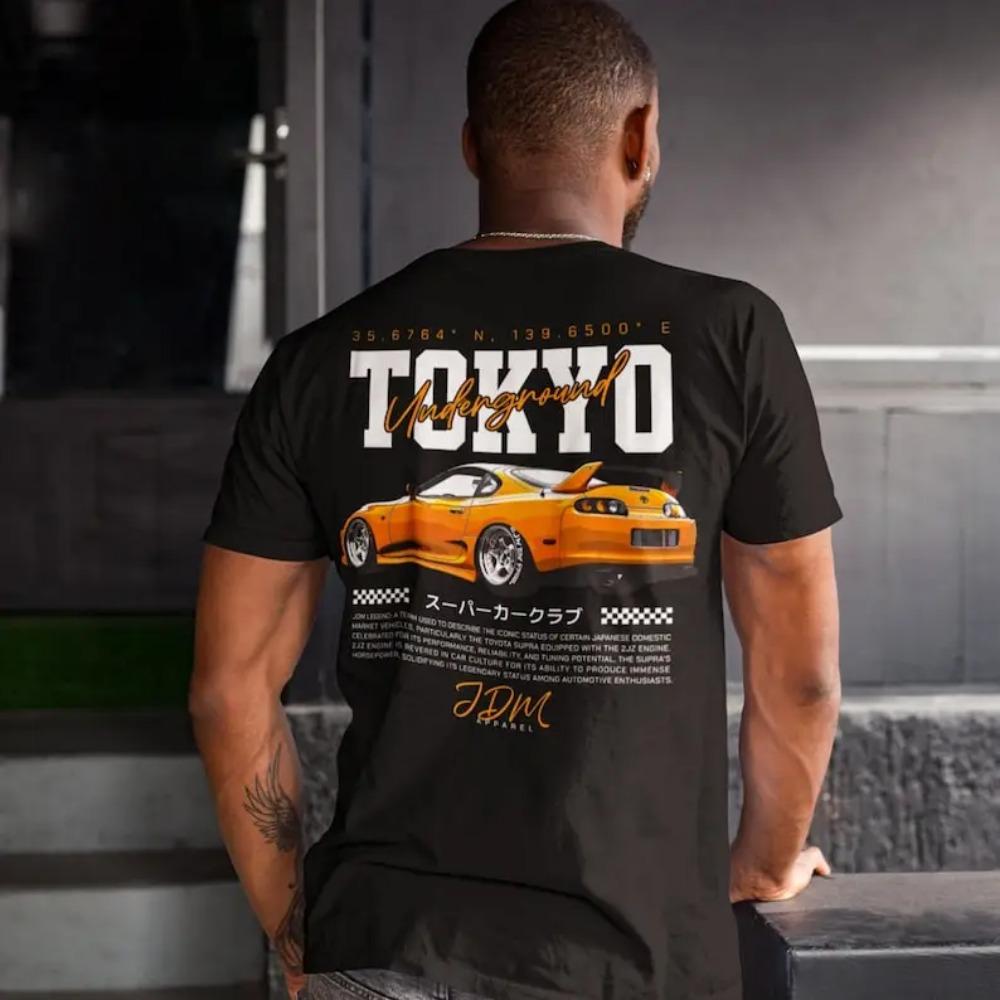 Tokyo Japonia Streetwear Auto Tricou Stil JDM Tuning Shirt Streetracing Japonez