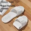 Women's Minimalist Foldable EVA Bathroom Slippers - Silent, Odor-Resistant, Anti-Slip for Travel & Hotel Use