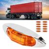 10pcs 3LED Side Marker Light Waterproof Dustproof Piranha Lamp for Truck Trailer LorryAmber