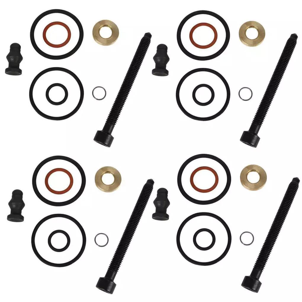 Fuel Injector Nozzle Seal Kit 038103385A 1417010997 Injector Bolt Studs Screws For V W Udi Tdi Seat Injec Tor Seal Washer Kits