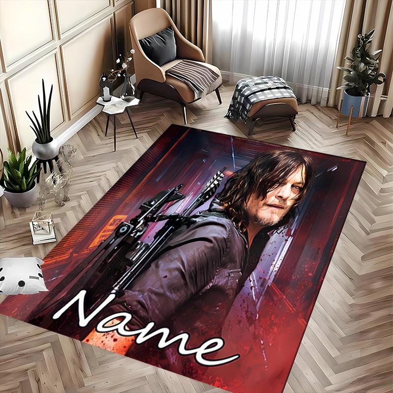 Custom Personalization The Walking Dead Area Rug - Perfect For Kitchen, Bathroom,Laundry Room Decor Large Size Available,Gift All Seasons