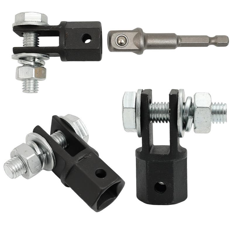 Chrome Vanadium Steel Adapter Wrench Tool Automotive Jack Drill Adapters for Impact Drills Socket 1/2 Inch Scissor Jack Adapter