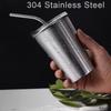 Stainless Steel Beer Wine Cup Portable Silver Beer Tumbler Cocktail Juice Milk Cup Metal Drinking Mug For Bar Outdoor Drinkware