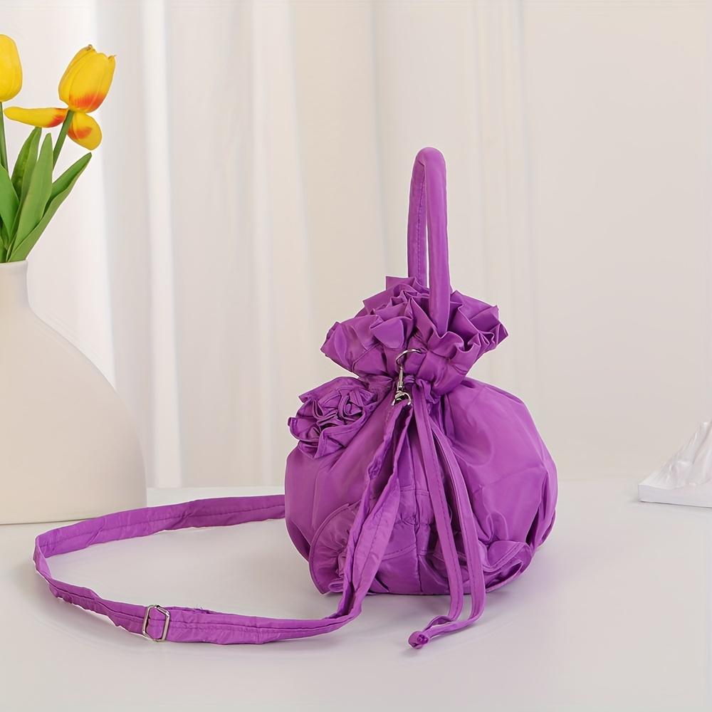 Women'S Casual Ethnic Style Handbag Drawstring Closure Handbag, Versatile Everyday Handbag for Women, Stylish & Functional Design Crossbody Bag