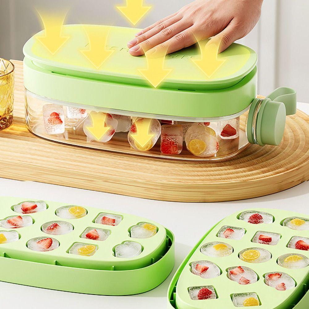 Reusable Ice Cube Kettle Press Type Ice Cube Molds Ice Cube Water Bottle  Kitchen Tools
