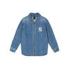 MLB New York Yankees Minimalist Denim Jacket Unisex Jackets Blue 31WSN2111-50U