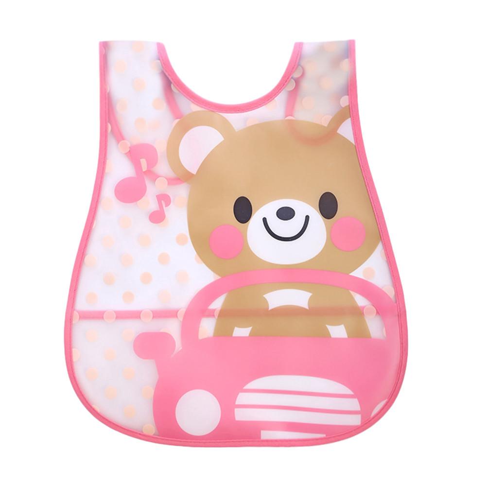 Cute Kid Infant Baby Soft Cartoon Bib Saliva Dripping
