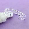 925er Sterlingsilber Leichter Luxus Mode Hohl Römische Ziffer Armband Geburtstagsfeier Jubiläumsgeschenk Tägliches Tragen