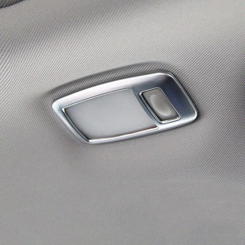 For Nissan X-trail T32 Rogue Murano Sentra Pathfinder Front Rear Reading Lampshade Light Cover Trim ABS Carbon/Chrome 2015-2018