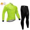 2025 New Fleece Men's Cycling Jersey Winter Cycling Sets Warm Long-sleeved Suit Soad Bike Bicycle Jacket Overalls Riding Suit