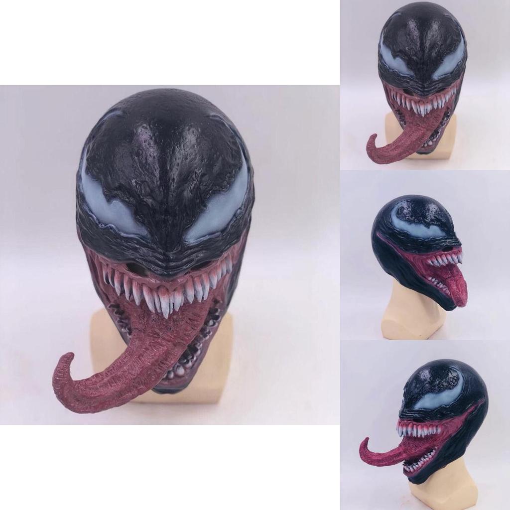 High Quality Latex Venom Cosplay Mask Realistic Horror Superhero Marvel Comics