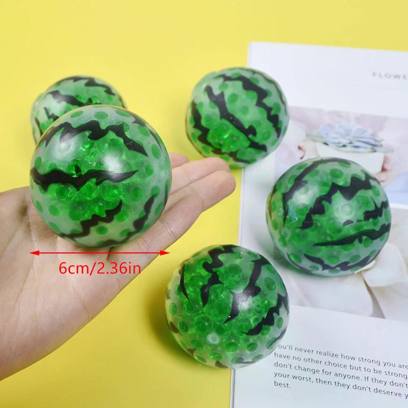 Simulační melounové korálky Mačkací hračka Kreativní ovoce Dekompresní hračky Roztomilé měkké Squishies hračky Neotřelé dárky