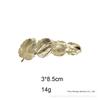 Women's European American Minimalist Style butterfly Hair Clip Textured Electroplated Metal Surface Versatile Spring Clip Hair