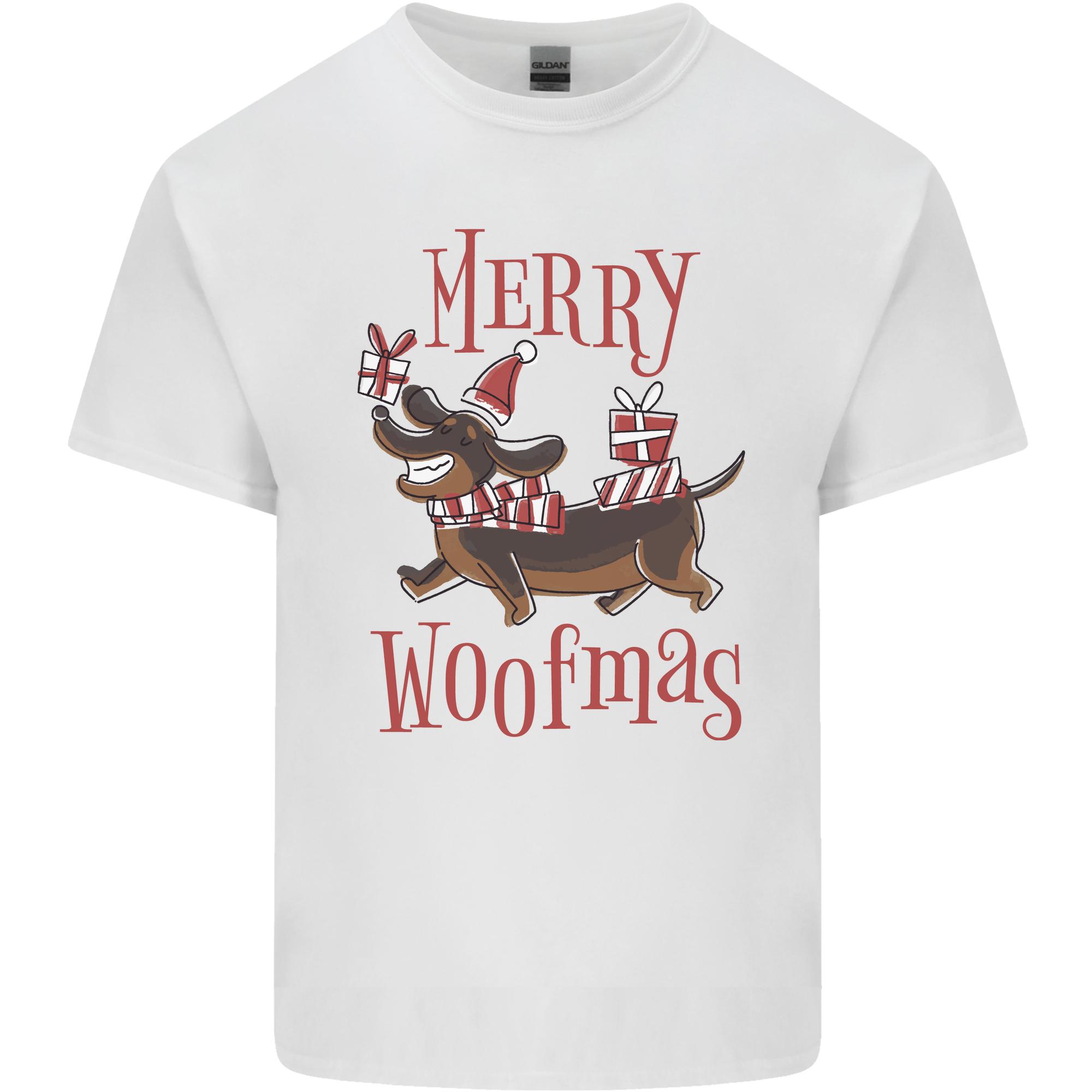 Merry Woofmas Funny Xmas Dog Unisexs Light Cotton TShirt S