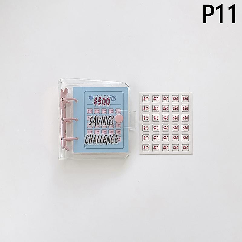 Pvc $1000 Pengesparing Utfordring Permknapplukking Mini Budsjettperm Konvoluttspareutfordringer Bok Holdbar bærbar