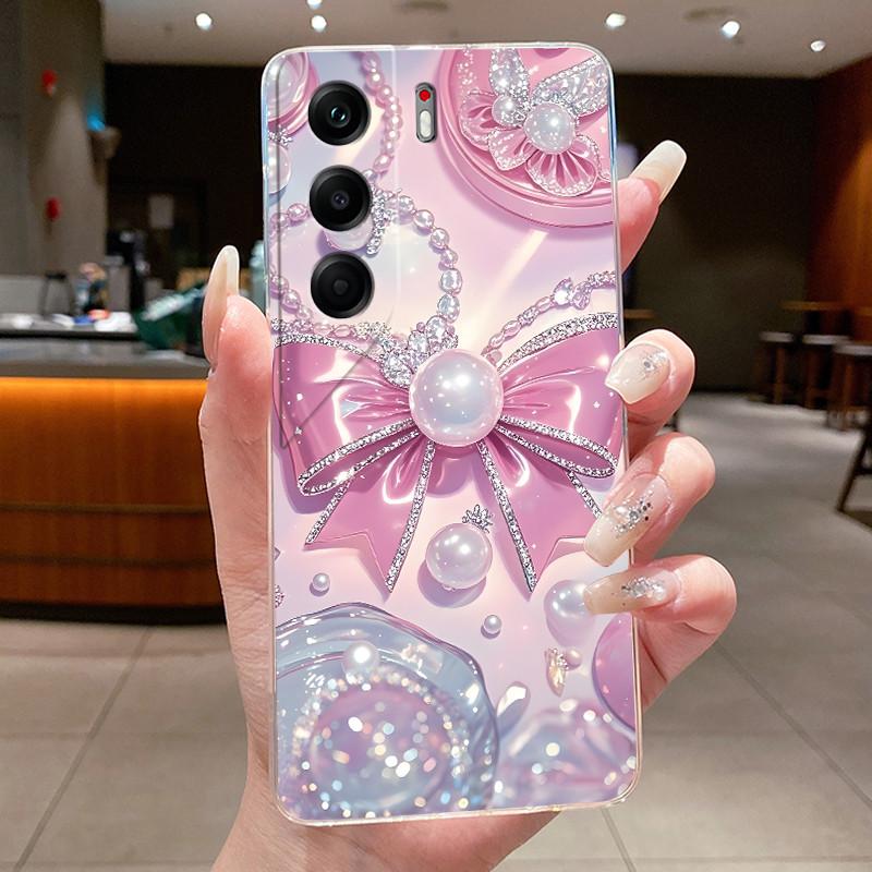 Phone Case For Tecno Camon 40 Pro Casing CM5 CM6 CM7 Clear Luxury Butterfly Flower Soft TPU Cover For Camon 40 40Pro 4G 5G Case