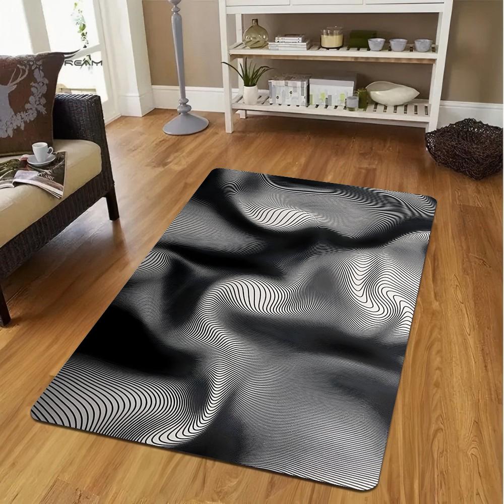 Simple Carpet Cartoon Living Room Bedroom Kitchen Sofa Table Balcony Rug Non-slip Washable Mat Exquisite Home Ornaments