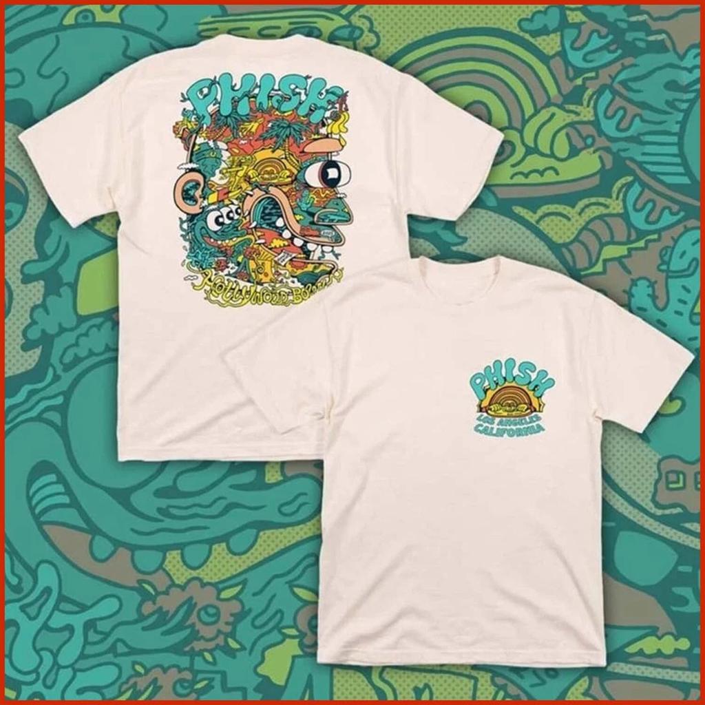 Phish Los Angeles April 25–27 2025 Hollywood Bowl Two Sided Tour T-Shirt