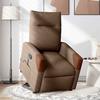 VidaXL Reclining Massage Armchair Brown Fabric 3324017
