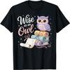 Wise As an Owl Reading Ancient Scrolls T-Shirt