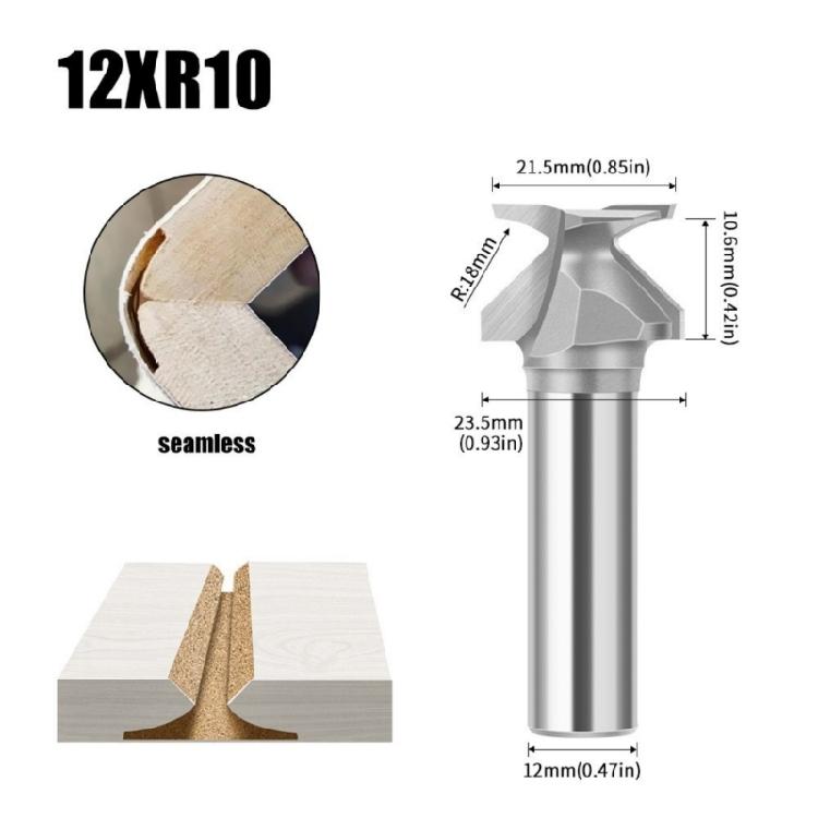 Efficient R10 Curved Cutting Router Bit Wear Resistant Chamfer Router Bit For Carpentry Cabinetmaking Projects