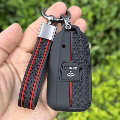 Keychain 1 Button Key Protector for Yamaha TMAX 530 DX SX Motorcycle 2015-2017 Silicone Motorcycle Key Bag Fob Protect Shell