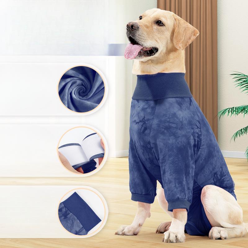 Haustierkleidung, Hunde-Postoperative Sterilisationskleidung, Klettverschluss, Reha-Kleidung für mittelgroße und große Hundebeine