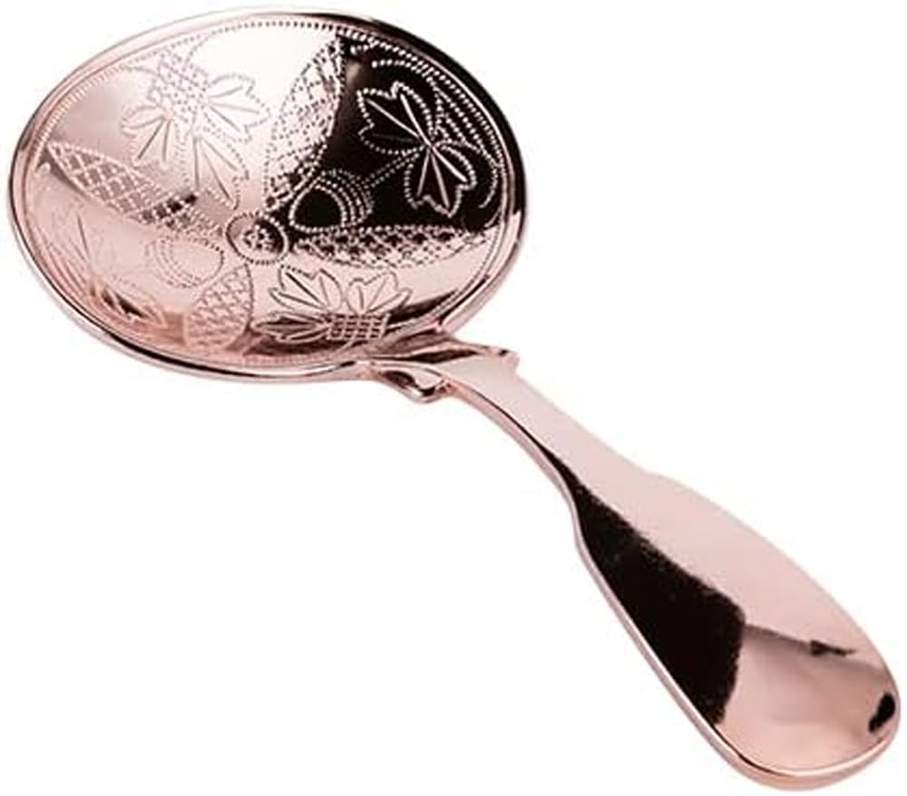 Aoyoshi CASUAL PRODUCT Tea Caddy Spoon, Oak and Pink Gold, 510762, Made in Japan