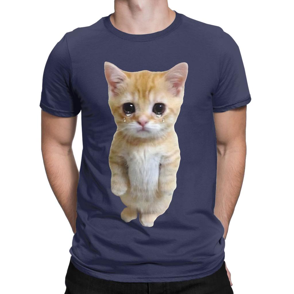 Hq Sad Crying Standing Up Meme Novelty 100 Cotton Tshirt Meme Tops Tees For Unisex