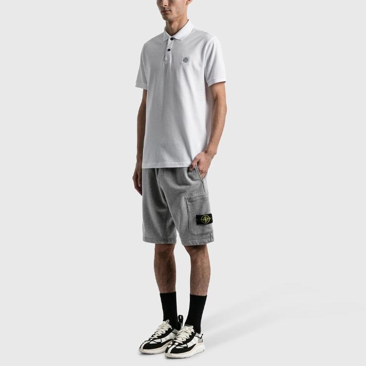 STONE ISLAND Pantaloncini Cargo Bermuda 'Grigio Melange' da Uomo 741564651-V0M64