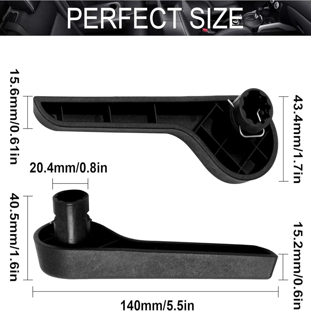 Front Adjustable Seat Lever Pull Handle Left Right Side Car Seat Recliner Handle Lever for Chevy Silverado for GMC Sierra 2007-2