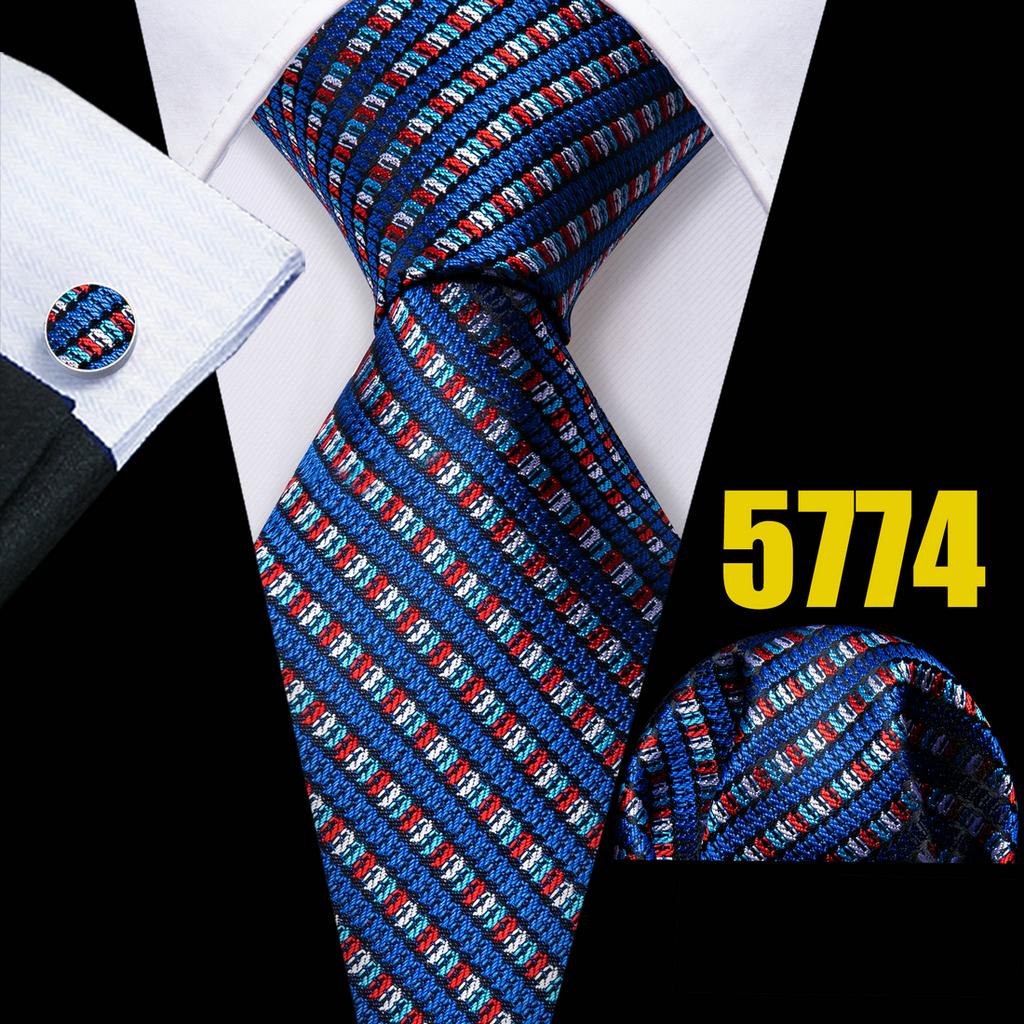 Barry.Wang Zestaw Krawat Poszetka Spinki do Mankietów Koralowy Różowy Jednolity na Przyjęcie Weselne