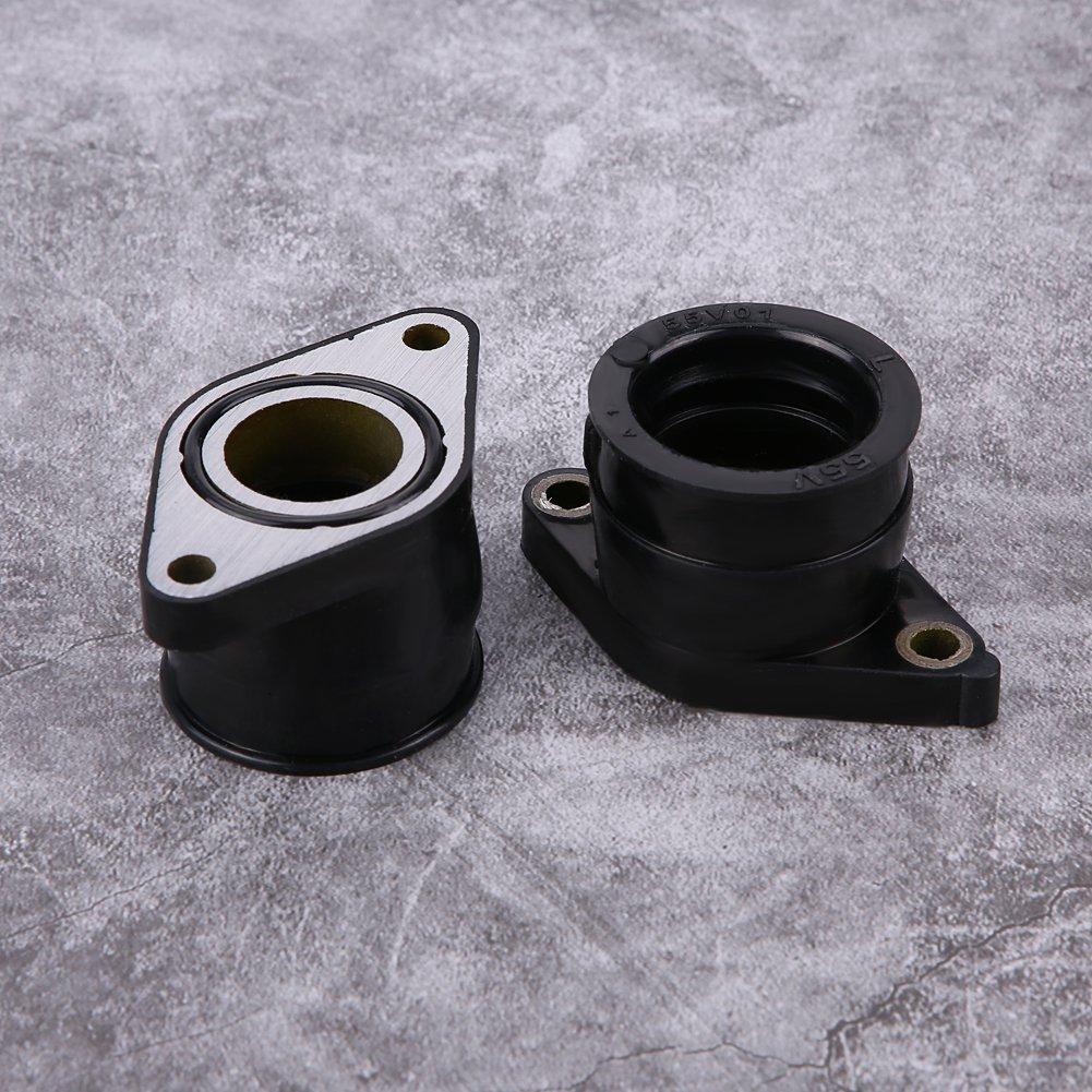 Aramox Motorcycle Carburetor, 2PSC Carburetor Cab Intake Manifold Boot/Joint (Yamaha) TT350 86-87 XT350 85-00 42U-13596-01-00