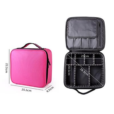 Make-up-Tasche für Damen, wasserdicht, für unterwegs, notwendige Schönheitspinsel, Stickerei-Werkzeug, Aufbewahrung, Kosmetiketui, professionelle Make-up-Box