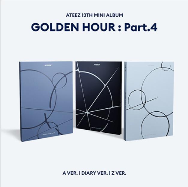 ATEEZ 10° Mini Album GOLDEN HOUR : Parte 4 Set Versione Standard e Individuale