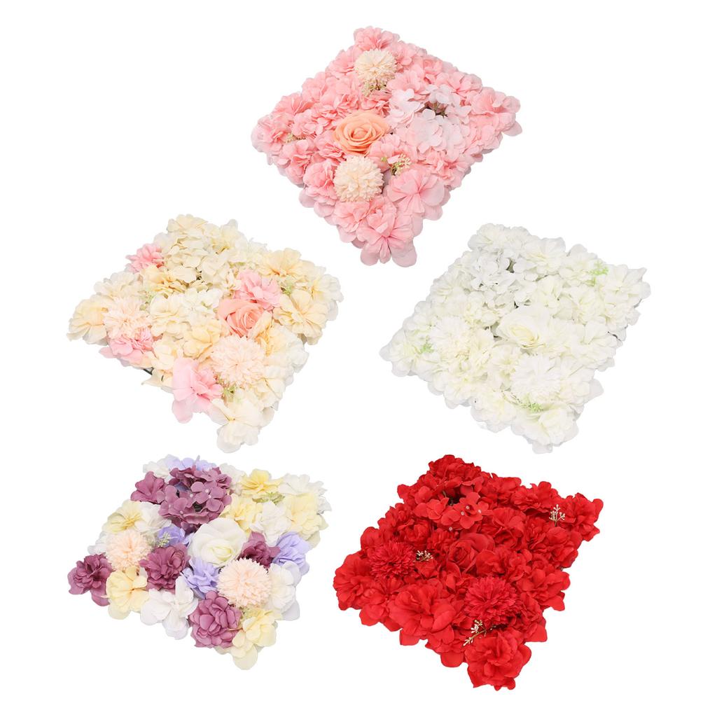 Künstliche Blumenwandpaneele Simulation Seidenrose Blumenwanddeko für Hochzeitsfeier Bühne Hintergrun